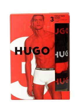 Hugo Boss Men's "TRIPLET" Logo Strap 3 Pack Boxer/Trunk Underwear US S IT 48